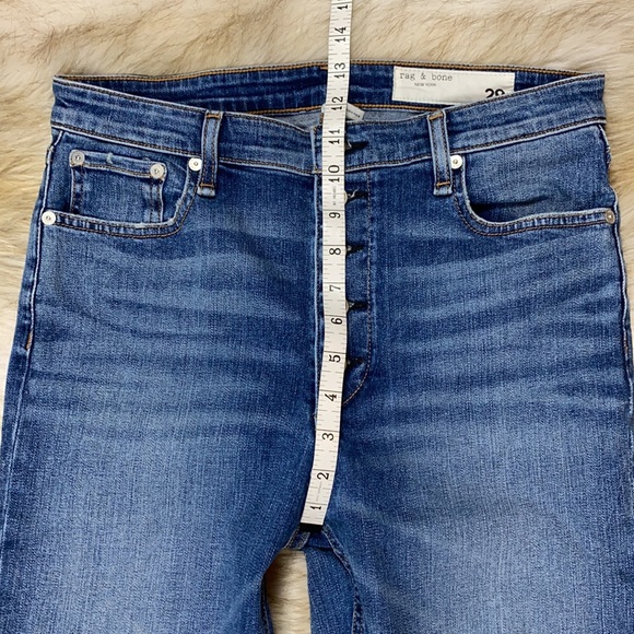 Rag & Bone Button Closure Nina High-Rise Skinny Jean, Size 29 - Picture 9 of 16